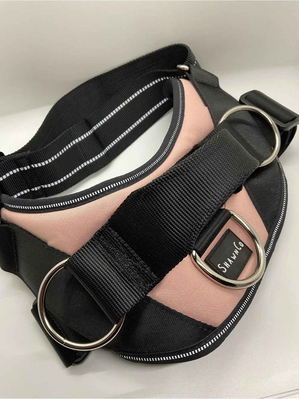 ShawnCo Essential Pro Dog Harness, No-Pull Vest DUSTY ROSE PINK, LARGE Heavyduty